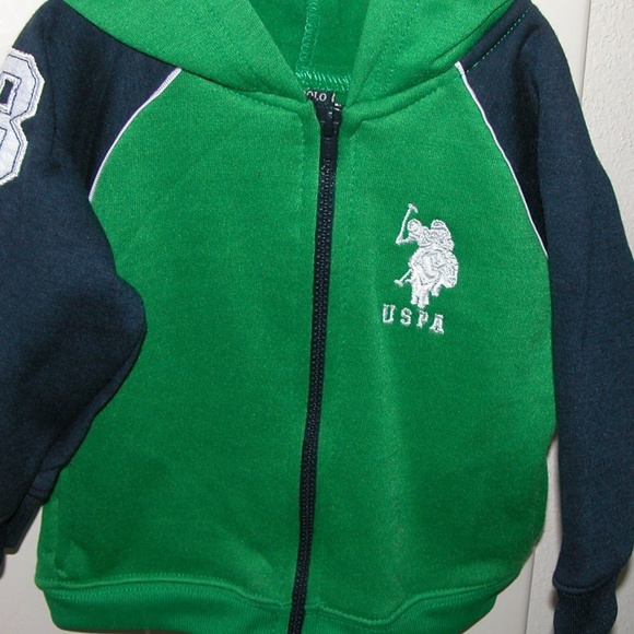 U.S. Polo  Baby Boys’ Hoodie Jacket New/24 Mos. - Picture 1 of 4